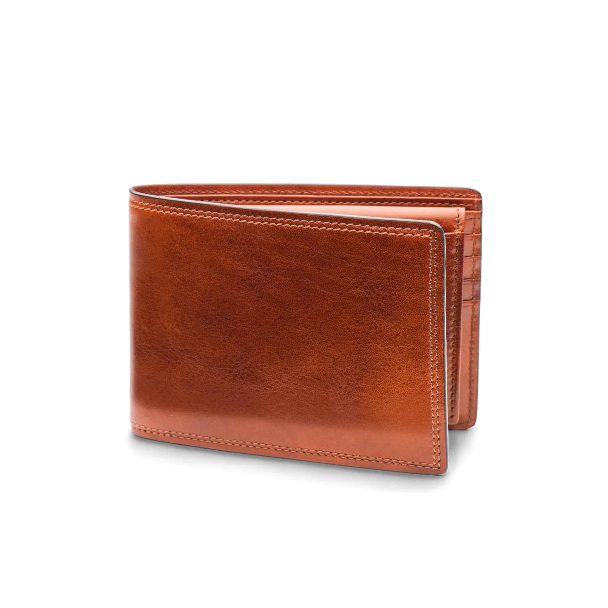 Detachable Travel Bag Shoulder Straps in Beige with Cushioned PadsBosca Dolce Leather Credit Wallet with ID Passcase