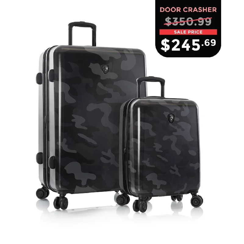 Women's Travel - Friendly Backpack Rain Covers in Transparent MaterialCYBER MONDAY DOOR CRASHER 2024 - Black Camo Fashion Spinner™ 2 Piece Set (21"/30")