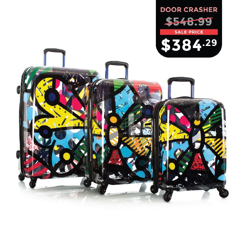 Women's TSA - Approved Luggage Locks in Rose Gold for Secure TravelCYBER MONDAY DOOR CRASHER 2024 - Britto - Butterfly Transparent 3pc Set