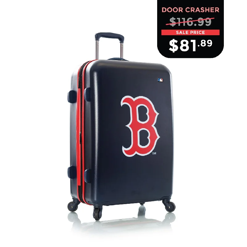 Travel Bag ID Card Holders in Clear Vinyl with LanyardsCYBER MONDAY DOOR CRASHER 2024 MLB Luggage 26" - Boston Red Sox
