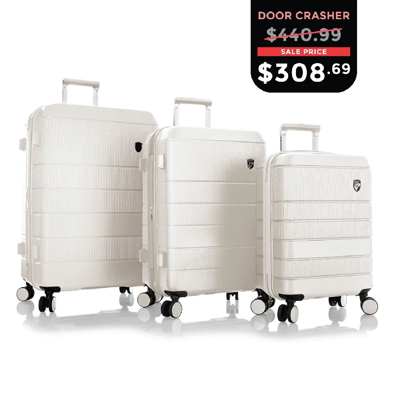 Detachable Travel Bag Shoulder Straps in Beige with Cushioned PadsCYBER MONDAY DOOR CRASHER 2024 - Neo 3 Piece Luggage Set | Lightweight Luggage