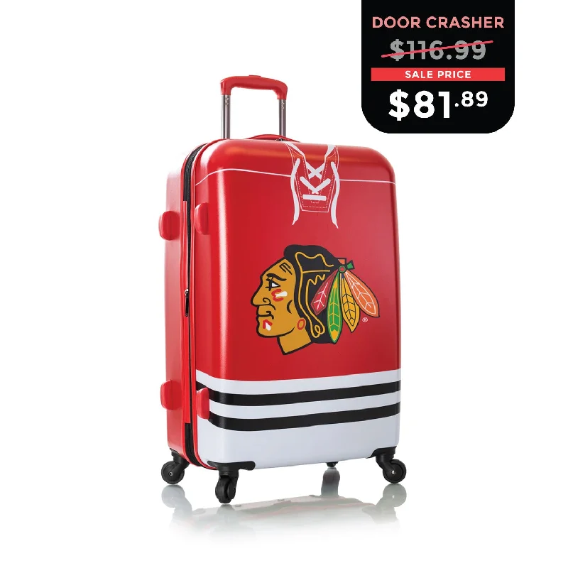 Leather - Trimmed Travel Laptop Sleeves in Burgundy for ProtectionCYBER MONDAY DOOR CRASHER 2024 - NHL Luggage 26" - Chicago Blackhawks