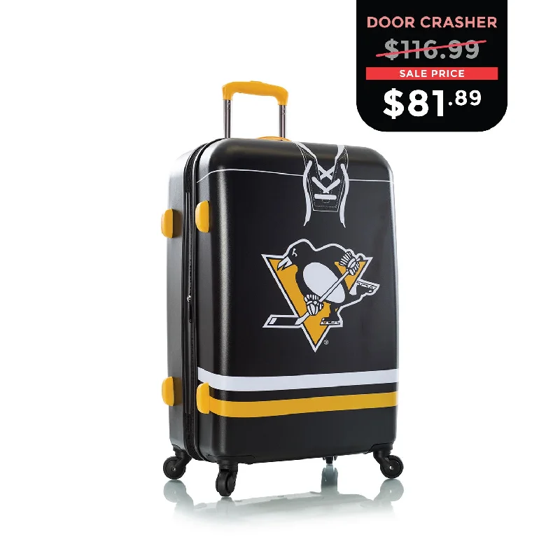 Women's Travel Makeup Bags with Mirror in Pink and BlackCYBER MONDAY DOOR CRASHER 2024 - NHL Luggage 26" - Pittsburgh Penguins