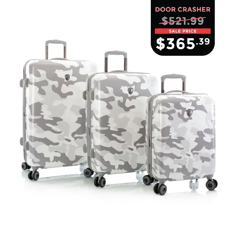Travel - Size Toiletry Bottles with Leak - Proof Caps in ClearCYBER MONDAY DOOR CRASHER 2024 - White Camo Fashion Spinner® 3pc. Set