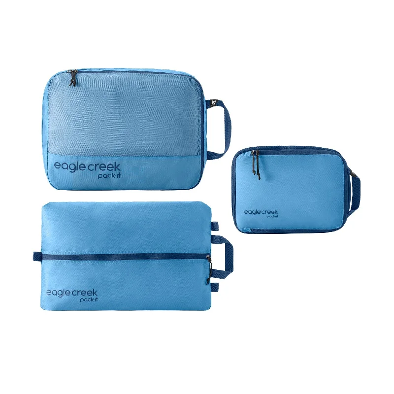 Women's Travel Makeup Bags with Mirror in Pink and BlackEagle Creek Pack-It Essentials Set