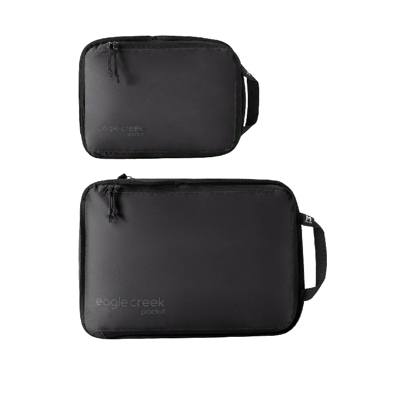 Expandable Travel Toiletry Bags in Clear Plastic for Easy Airport ScreeningEagle Creek Pack-It Isolate Compression Cube Set S/M