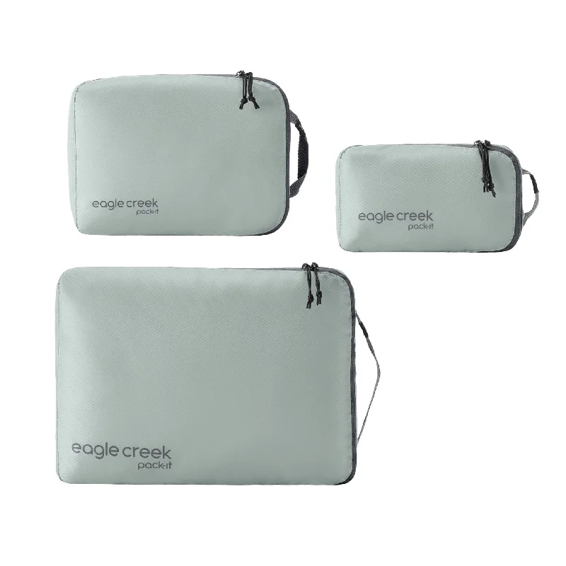 Travel - Size Toiletry Bottles with Leak - Proof Caps in ClearEagle Creek Pack-It Isolate Cube Set XS/S/M