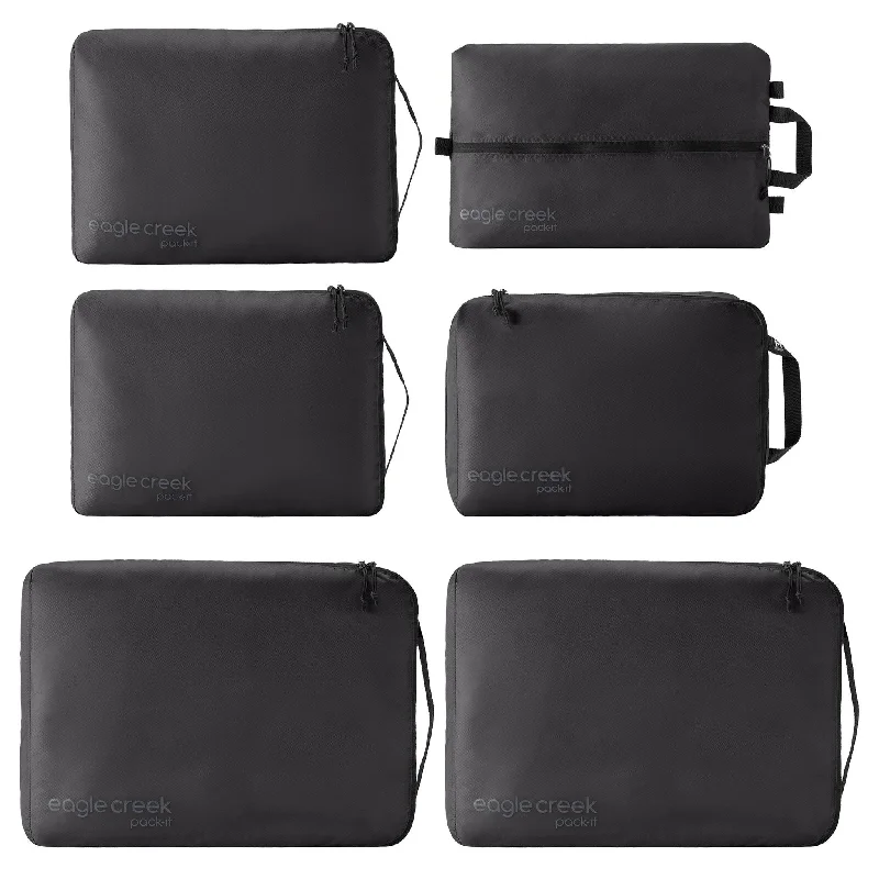 Detachable Travel Bag Shoulder Straps in Beige with Cushioned PadsEagle Creek Pack-It Isolate Extended Stay Set