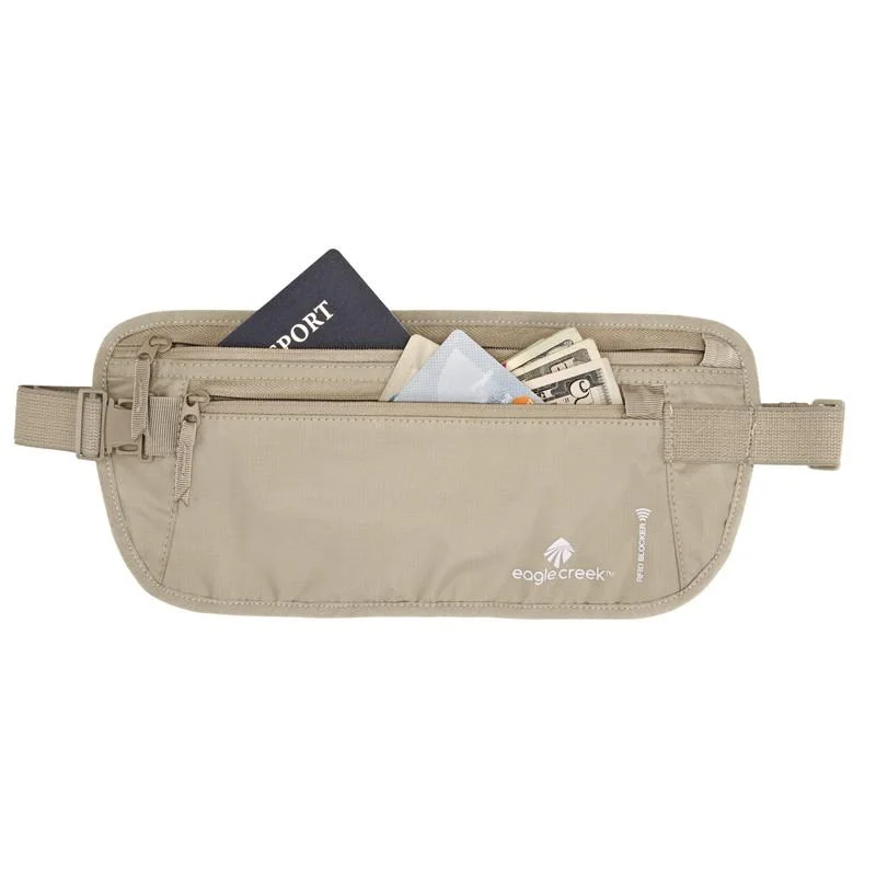 Women's Travel Makeup Bags with Mirror in Pink and BlackEagle Creek RFID Blocking Money Belt DLX