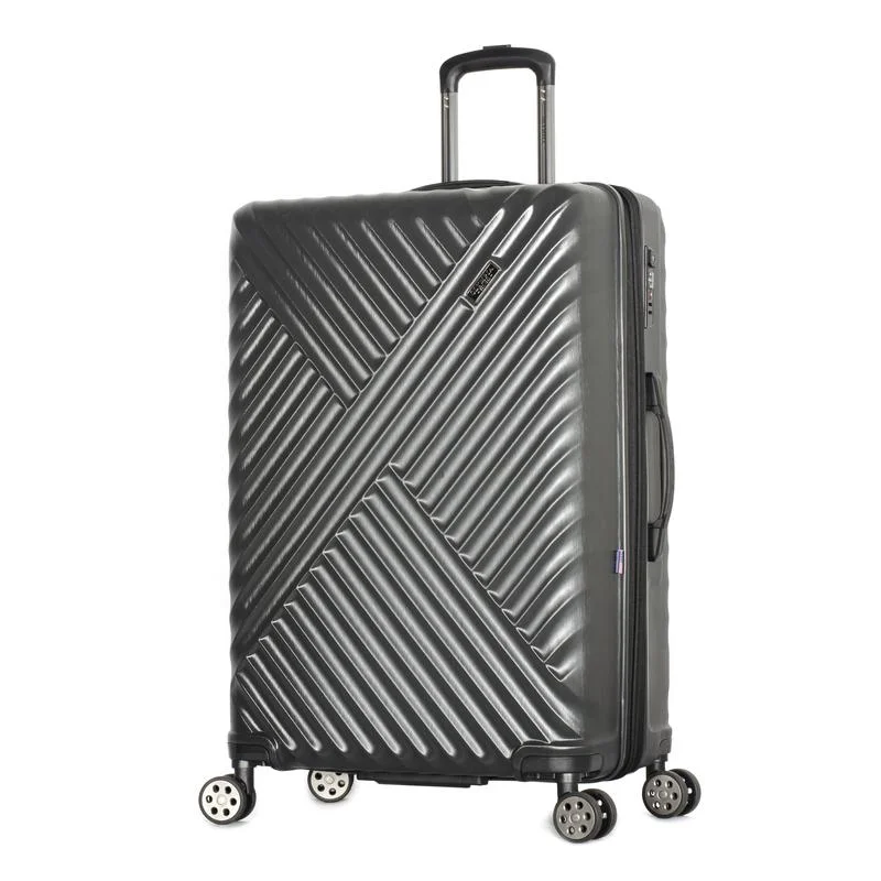 Adjustable Luggage Straps in Pink with Reflective Stripes for Night TravelOlympia Matrix Polycarbonate Medium Expandable Spinner Luggage