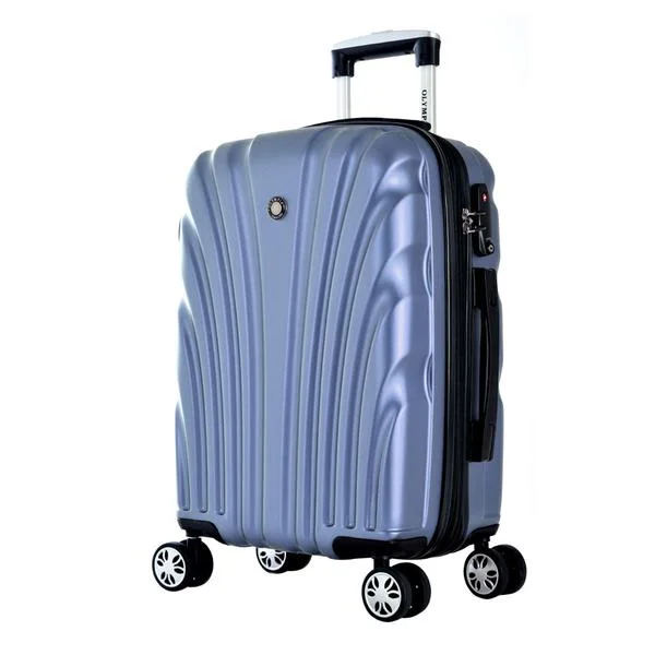 Travel Bag ID Card Holders in Clear Vinyl with LanyardsOlympia Vortex 21" Exp Carry-On Spinner