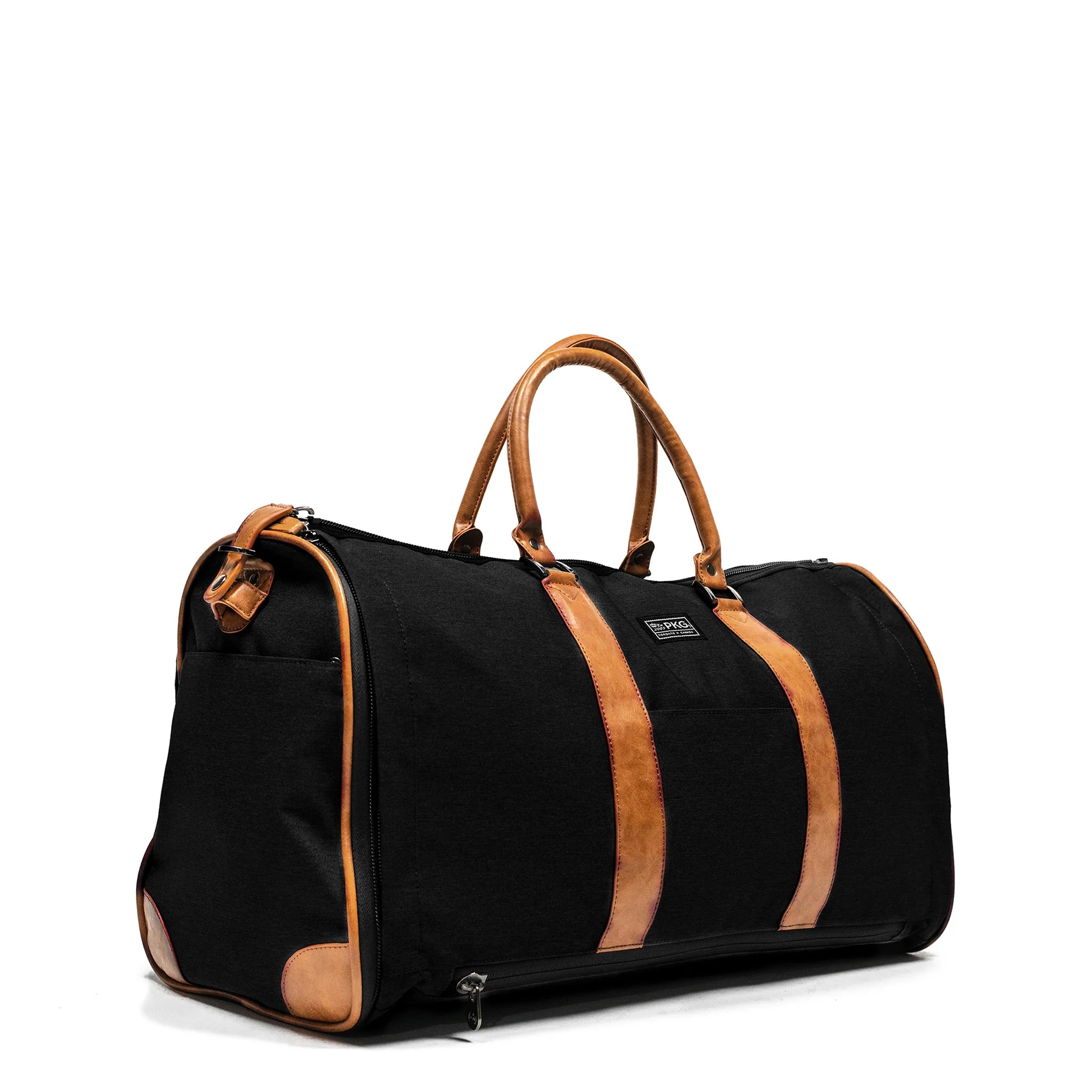 Adjustable Luggage Straps in Pink with Reflective Stripes for Night TravelPKG Rosedale 41L Recycled Garment Duffel Bag