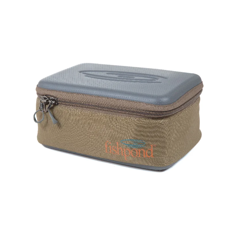 Travel Shoe Bags in Polyester with Ventilation Holes in KhakiRipple Large Reel Case