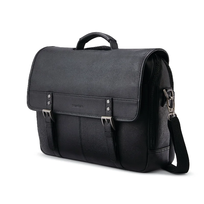 Leather - Trimmed Travel Laptop Sleeves in Burgundy for ProtectionSamsonite Classic Leather Flapover