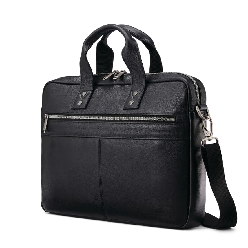 Travel Bag ID Card Holders in Clear Vinyl with LanyardsSamsonite Classic Leather Slim Brief