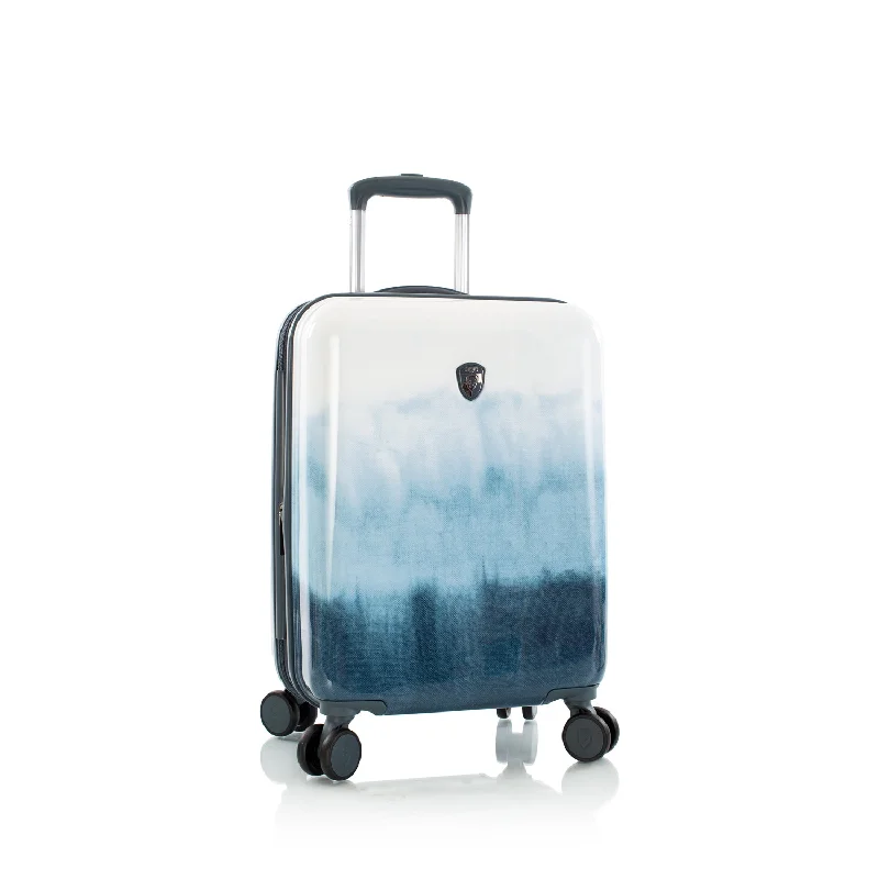 Travel Bag ID Card Holders in Clear Vinyl with LanyardsTie-Dye Blue Fashion Spinner™ 21" Carry-on Luggage