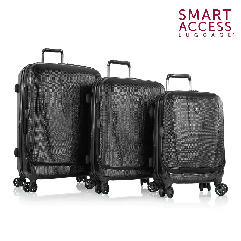 Anti - Theft Crossbody Travel Bags with RFID Protection in Gray for City TripsVantage Smart Access™ 3 Piece Luggage Set