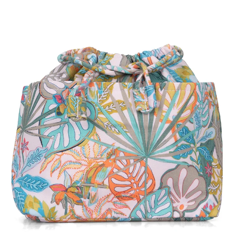 Detachable Travel Bag Shoulder Straps in Beige with Cushioned PadsVera Bradley Pocket Ditty Bag Rain Forest