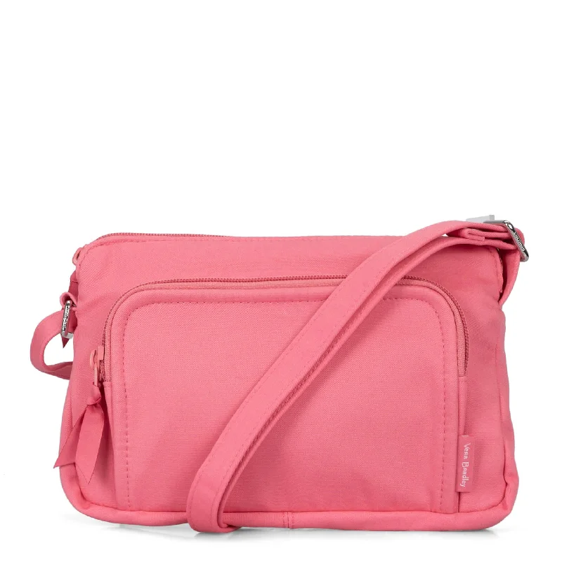Women's Travel - Friendly Backpack Rain Covers in Transparent MaterialVera Bradley RFID Little Hipster Crossbody Bag Pink