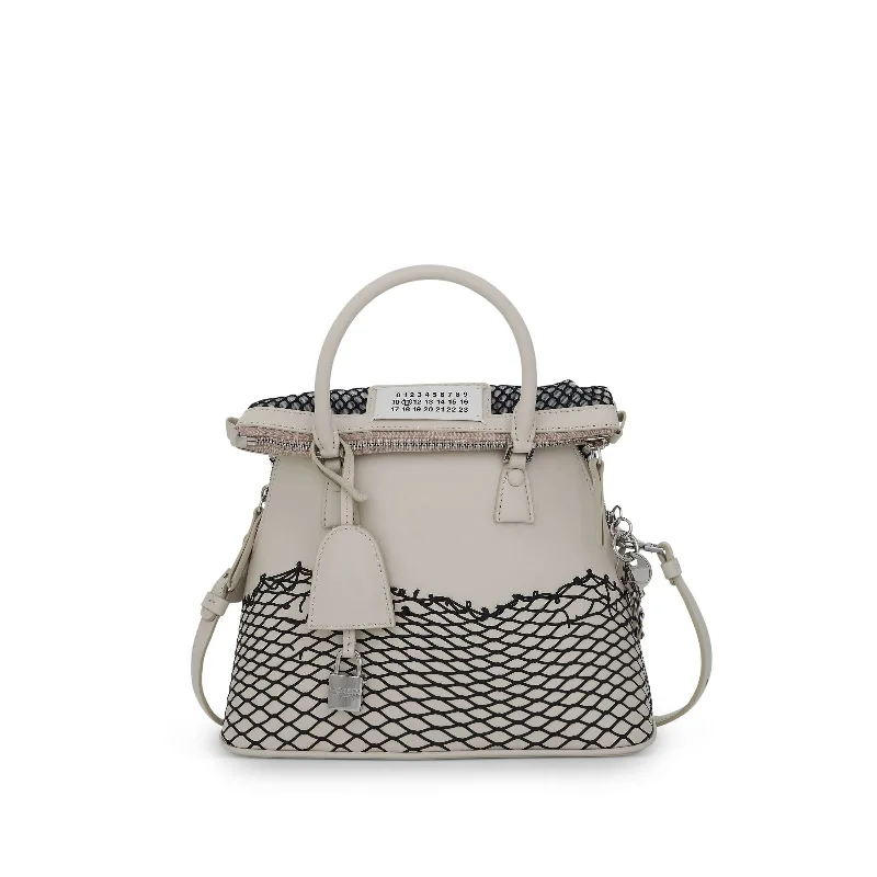 Bucket Bag with Geometric Print in Multicolor for a Contemporary and Eye - Catching Appeal5AC Mini Shoulder Bag in Grey/Black