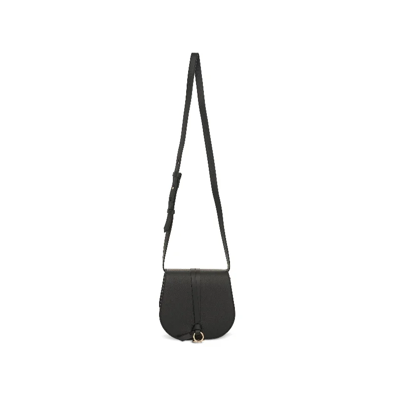 Satin Bucket Bag in Champagne with Rhinestone - Studded Logo for a Special OccasionAlphabet Bag in Grained & Shinny Calfskin in Black Satin Bucket Bag in Champagne with Rhinestone - Studded Logo for a Special OccasionAlphabet Bag in Grained & Shinny Calfskin in Black