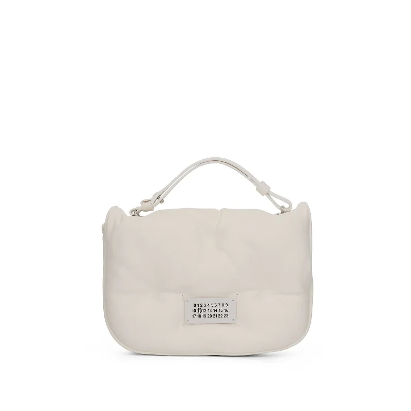 Metallic Bucket Bag in Rose Gold with Chain Strap for a Trendy Party LookGlam Slam Flap Mini Bag in White