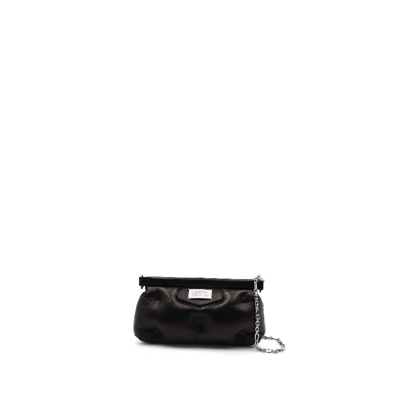PVC Bucket Bag in Clear with Glitter Accents for a Fun and Edgy StyleGlam Slam Clutch Bag in Black PVC Bucket Bag in Clear with Glitter Accents for a Fun and Edgy StyleGlam Slam Clutch Bag in Black