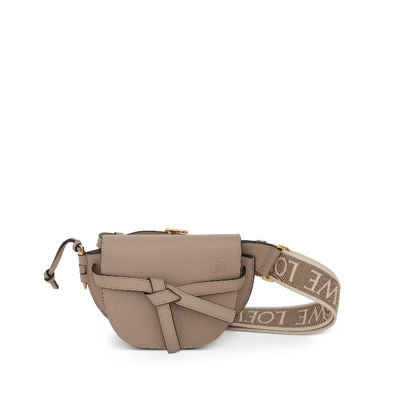 Velvet Bucket Bag in Emerald Green with Crystal - Embellished Strap for a Glamorous Night OutMini Gate Dual Bag in Soft Calfskin and Jacquard Strap in Sand