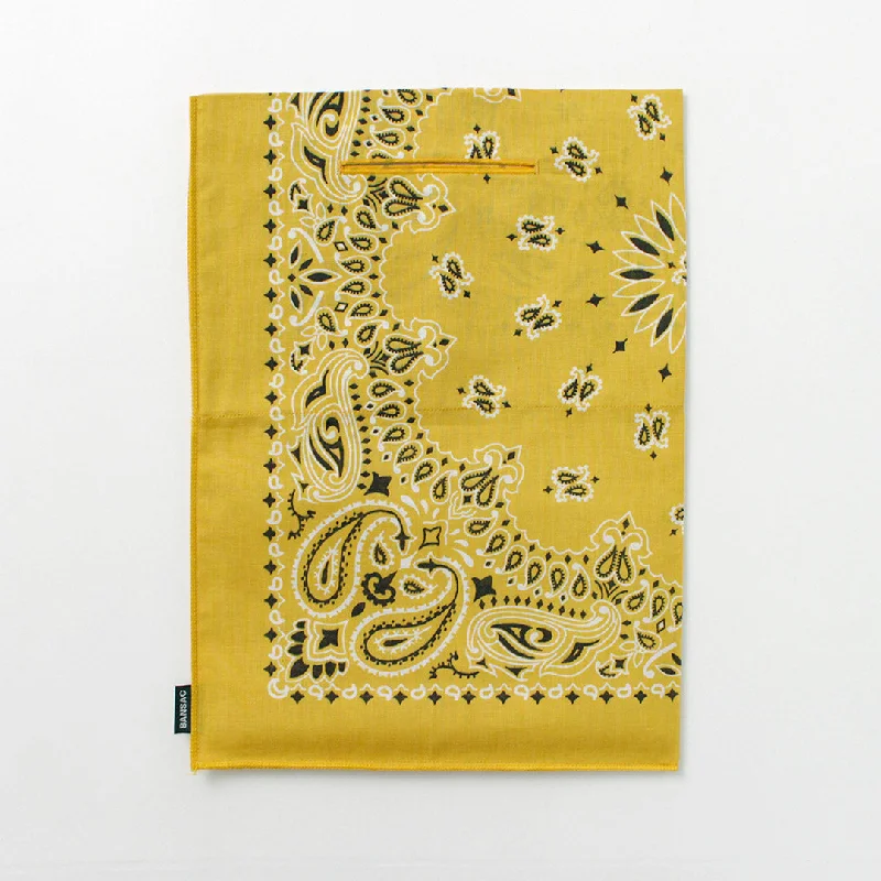 Monogrammed Tote Bag in Brown Leather with Personalized Initials for a Custom and Elegant TouchBANSAC / Bandana Eco Bag