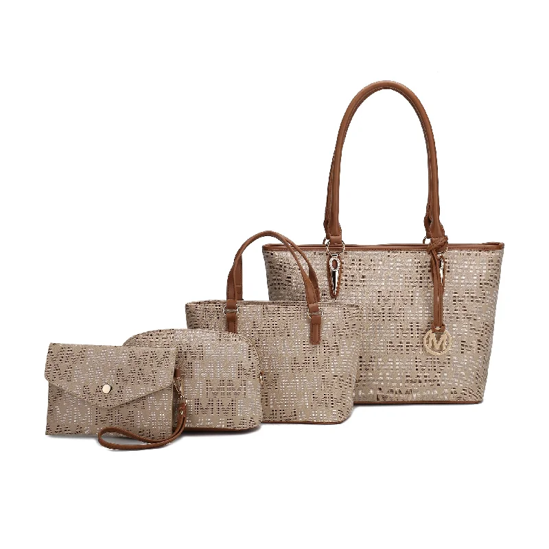 Tote Bag with Adjustable Shoulder Strap in Olive Green for Comfortable CarryingAlexy Signature Tote Bag and Set