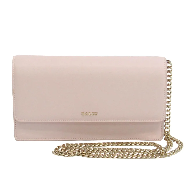 Metallic Tote Bag in Rose Gold with Chain Handles for a Glamorous Night OutBally Madelle.O  Leather Shopper Bag (Pre-Owned)