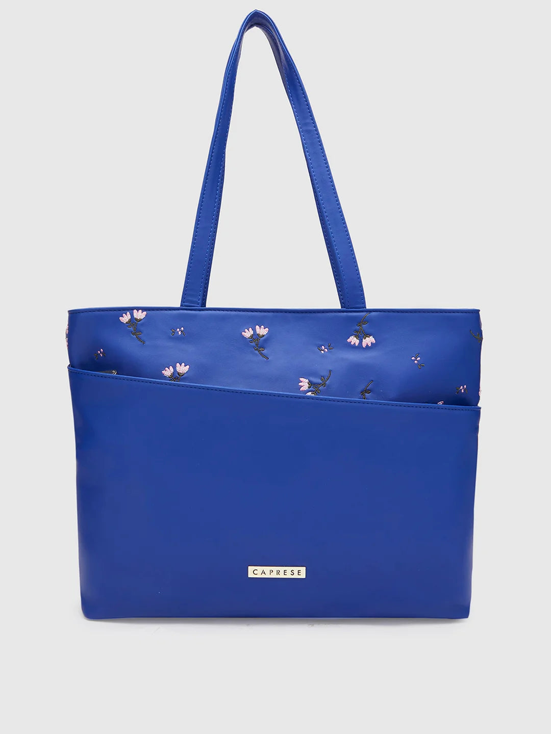 Geometric - Printed Tote Bag in Multicolor for a Contemporary and Trendy OutfitCaprese Adah Tote Large Blue Office Handbag