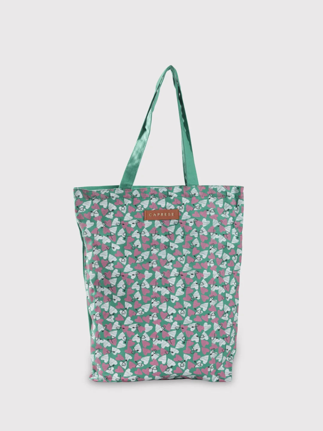 Women's Tote Bag with Zipper Closure in Red for Secure StorageCaprese Amour Tote Medium Light Green