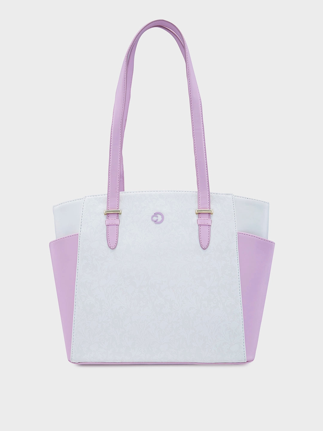 Women's Printed Tote Bag in Floral Patterns for a Spring - Themed Shopping TripCaprese Aurora Tote Medium Purple