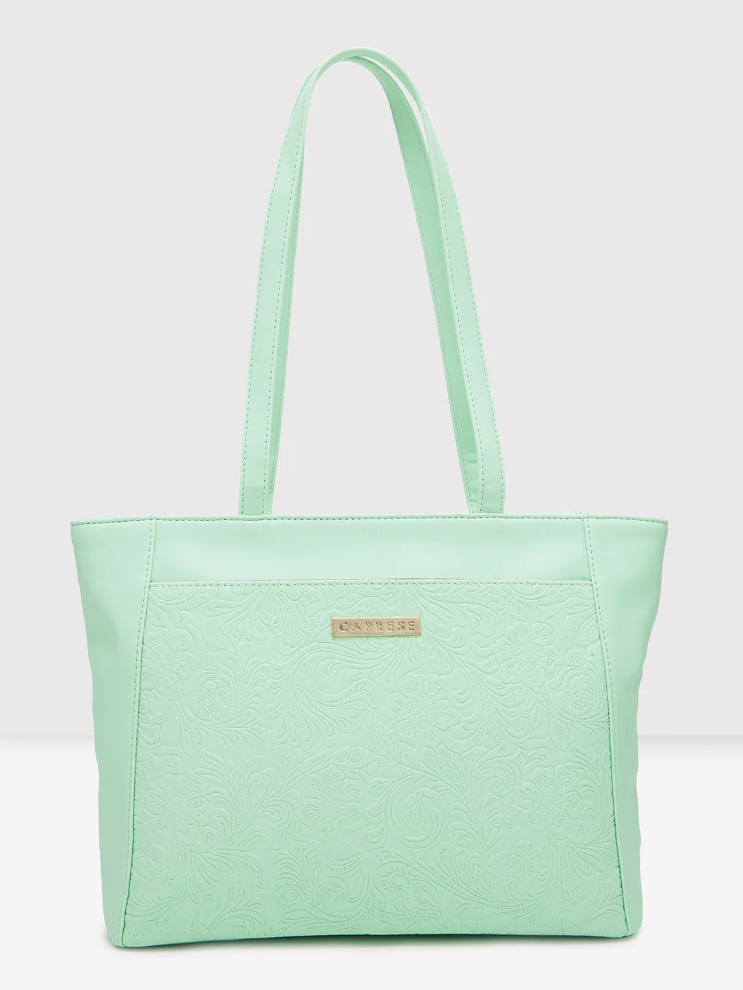 Waterproof Tote Bag in Yellow for Outdoor Activities in Wet WeatherCaprese Avalon Tote Small Green Ash Office Handbag