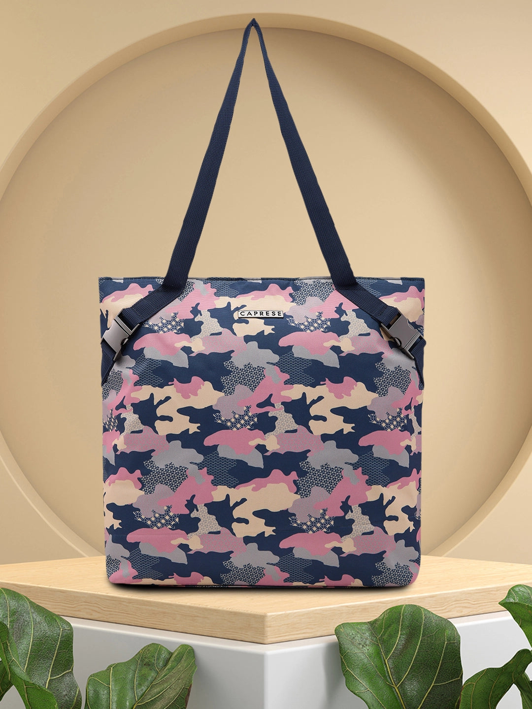 Women's Tote Bag with Inner Compartments in Gray for Organizing Everyday EssentialsCaprese Cole Tote Large Navy