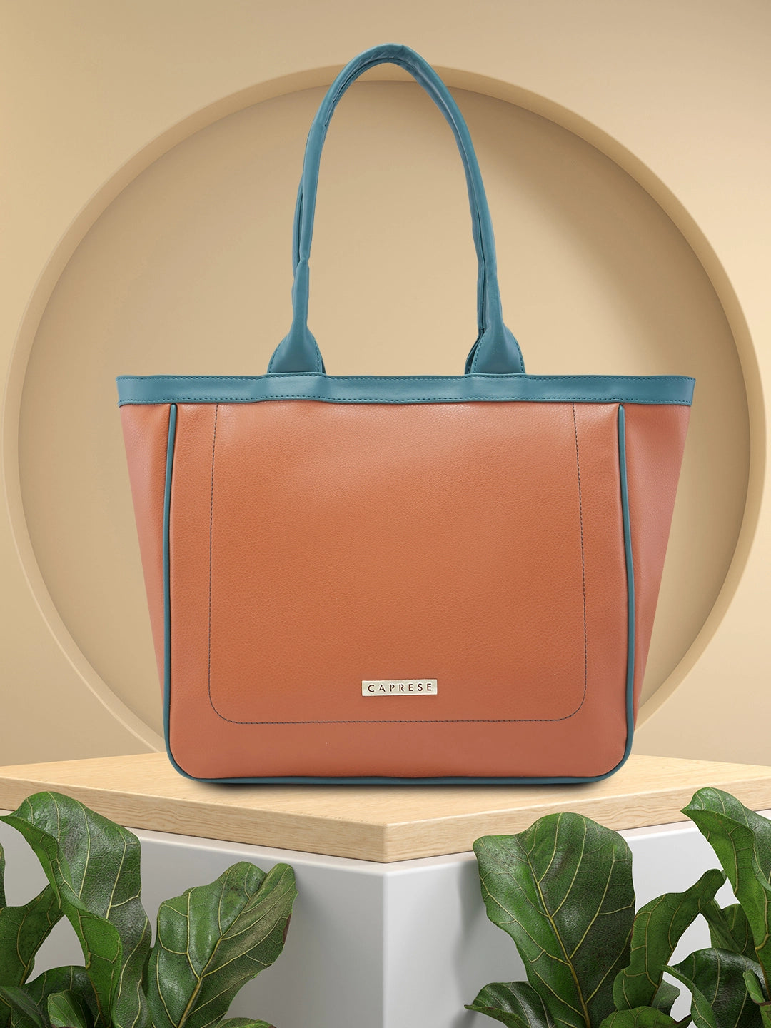 Waterproof Tote Bag in Yellow for Outdoor Activities in Wet WeatherCaprese Tivoli Tote Medium Tan