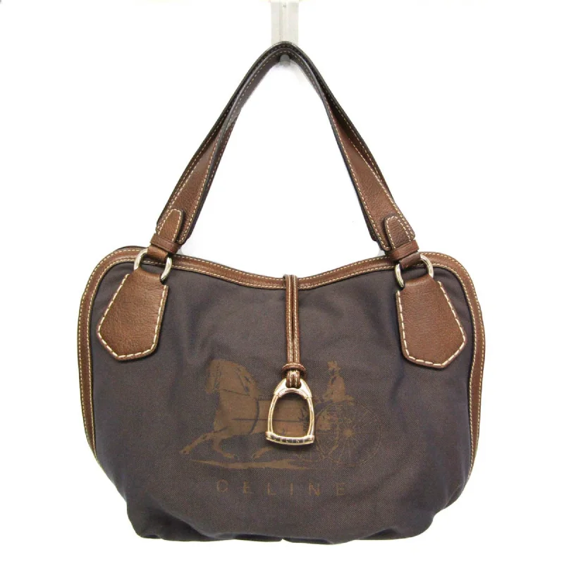 Oversized Jute Tote Bag in Natural Color with Rope Handles for a Beach VacationCéline Triomphe  Canvas Tote Bag (Pre-Owned)