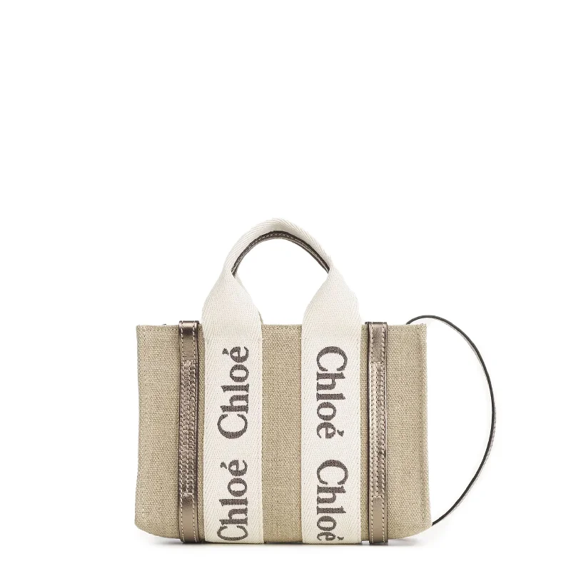 Tote Bag with RFID - Blocking Pocket in Black for Protecting Your Cards and InformationWoody Tote Mini Strap Linen, Metallic Grey Tote Bag with RFID - Blocking Pocket in Black for Protecting Your Cards and InformationWoody Tote Mini Strap Linen, Metallic Grey