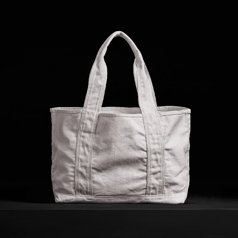 Faux Fur - Trimmed Tote Bag in White for a Cozy Winter LookClassic Mini Canvas Tote - White