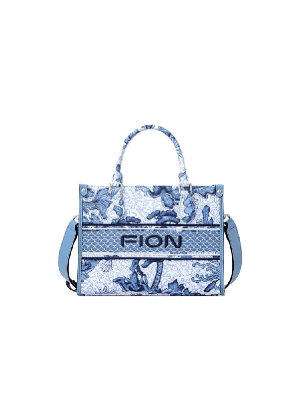 Medium - Sized Canvas Tote Bag in Navy Blue with Striped Pattern for a Nautical - Inspired LookDragon Medium Jacquard Tote Bag Medium - Sized Canvas Tote Bag in Navy Blue with Striped Pattern for a Nautical - Inspired LookDragon Medium Jacquard Tote Bag