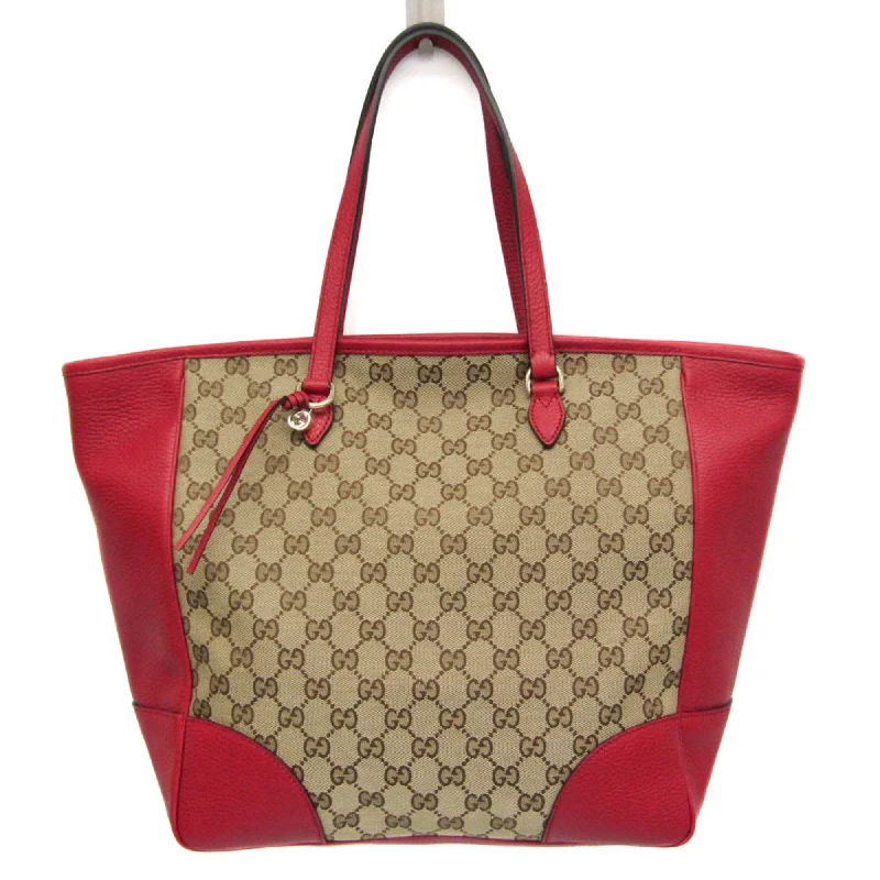 Oversized Jute Tote Bag in Natural Color with Rope Handles for a Beach VacationGucci Bree  Canvas Tote Bag (Pre-Owned)