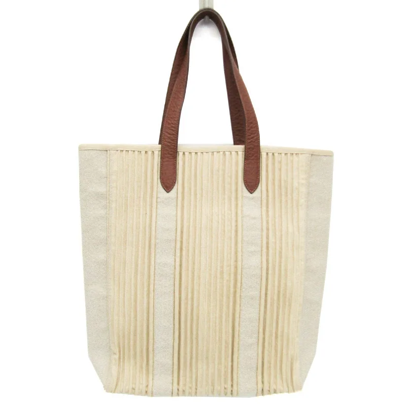 Metallic Tote Bag in Rose Gold with Chain Handles for a Glamorous Night OutHermès Calicut  Cotton Tote Bag (Pre-Owned)