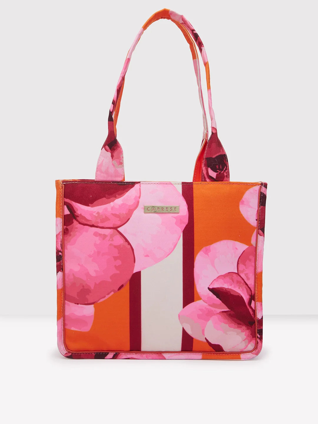 Tote Bag with RFID - Blocking Pocket in Black for Protecting Your Cards and InformationCaprese Ivy Tote Large Orange
