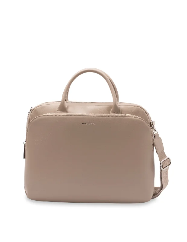 Tote Bag with Adjustable Shoulder Strap in Olive Green for Comfortable CarryingMocha Medina Work Bag- Almond