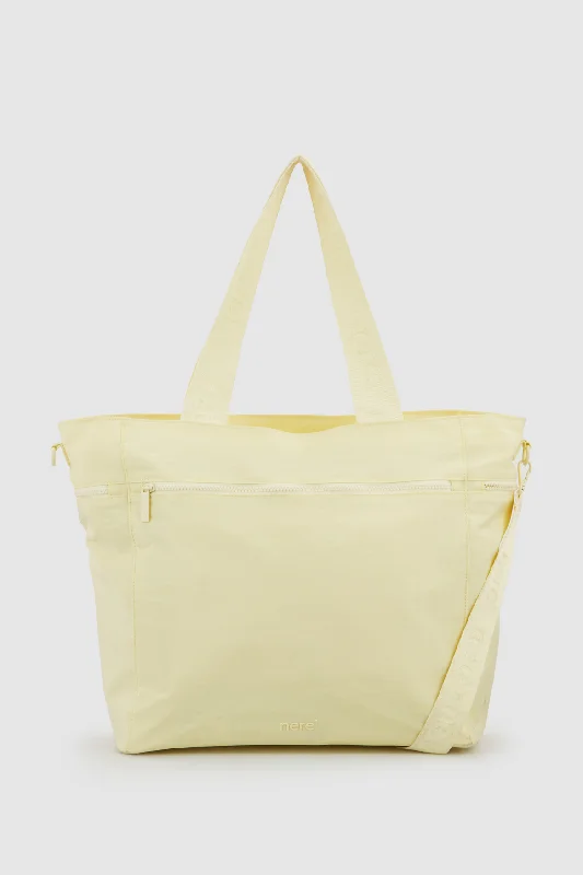 Metallic Tote Bag in Rose Gold with Chain Handles for a Glamorous Night OutBondi Nylon Large Tote Bag
