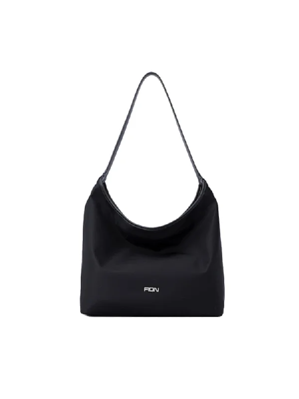 Large Capacity Genuine Leather Women's Tote Bag in Black for Work and CommutingNylon with Leather Tote Bag Large Capacity Genuine Leather Women's Tote Bag in Black for Work and CommutingNylon with Leather Tote Bag