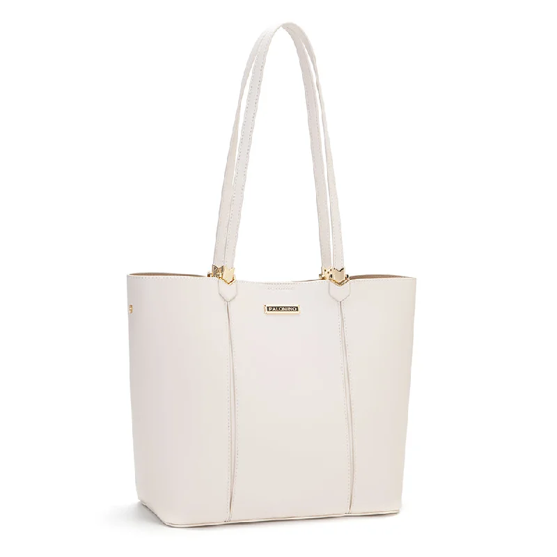 Patchwork Tote Bag in Denim with Vintage - Inspired Designs for a Retro AppealPalomino Costa Totebag - Ivory