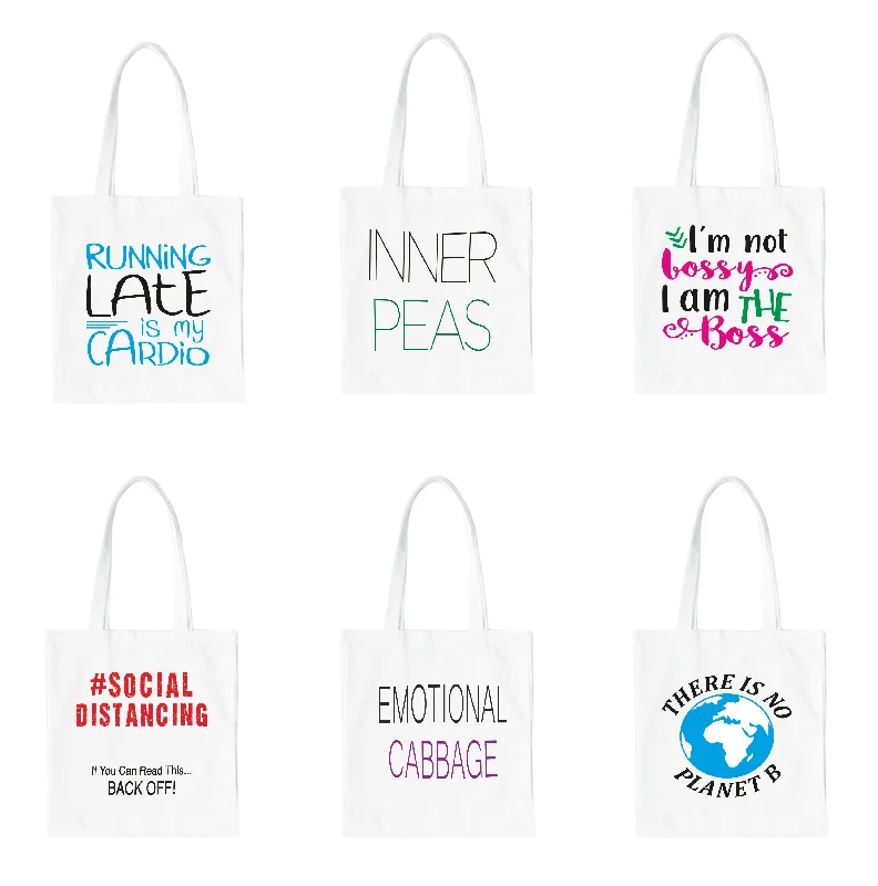 Patchwork Tote Bag in Denim with Vintage - Inspired Designs for a Retro AppealAll you can fill bag (set of 6)