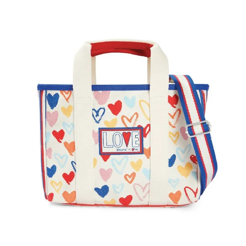 Waterproof Tote Bag in Yellow for Outdoor Activities in Wet WeatherRed White And You Mini Tote Bag In Multi